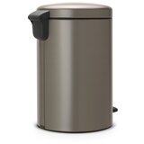Brabantia Koš za smeti s pedalom 20 L s plastičnim vložkom - platina | Shoptok.si