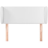  Uzglavlje s ušima bijelo 103x23x78/88 cm od umjetne kože | shoptok.hr