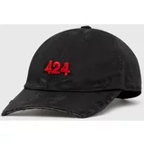 424 Pamučna kapa sa šiltom Distressed Baseball Hat boja: crna, s aplikacijom, FF4SMY01BP-TE002.999