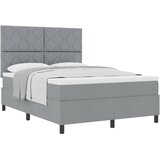  Krevet s opruga kutije Svijetlo siva 140 x 200 cm tkanina | shoptok.hr