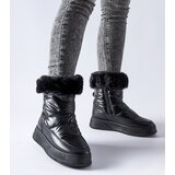 Gemre Black insulated snow boots with fur Oliver | Shoptok.si