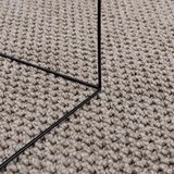  Tepisi za područja LUGO Sivo-smeđa 240 x 240 cm Poliester | shoptok.hr