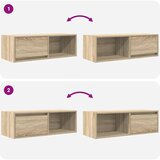 vidaXL TV ormarić boja hrasta 80x31x25,5 cm od konstruiranog drva | shoptok.hr