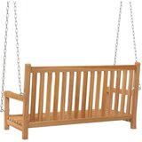 vidaXL Gugalna klop trdna tikovina lesena 114x60x64 cm | Shoptok.si