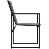  Stolica s jastukom 4 pcs Crna i antracit Tekstilen | shoptok.hr