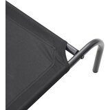  Povišeni krevet za pse crni 150x90x20 cm Oxford tkanina i čelik | Shoptok.si