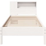 vidaXL Krevet s regalom za knjige bez madraca bijeli 90x190cm borovina | shoptok.hr
