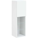 vidaXL 4-dijelni zidni TV elementi s LED bijeli od konstruiranog drva | shoptok.hr