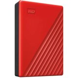 Western Digital Zunanji prenosni disk WD My Passport, 6 TB, rdeč | Shoptok.si