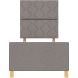 vidaXL Krevet od tkanine smeđe-sive boje 80x200 cm | shoptok.hr
