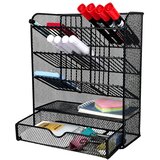  Metalni organizator za olovke i pribor, crni | shoptok.hr