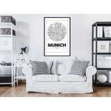  Poster - City Map: Munich (Round) 40x60 | shoptok.hr