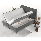 Maison de Rêve Sivi tapecirani bračni krevet s prostorom za odlaganje 160x200 cm Draco – | shoptok.hr