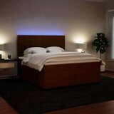  Krevet s oprugama i madracem ružičasti 200x200 cm baršunasti | shoptok.hr
