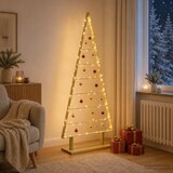  Metalna božićna jelka KUOPIO 125 cm Čelik Zlatno - 125 cm Zlatno | shoptok.hr