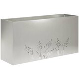  Vrtna saksija Srebrna 100 x 20 x 49 cm Nehrđajući čelik | shoptok.hr
