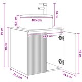  Umivaonik s policom za zid Bijela 49,5 x 44,5 x 65,5 cm | shoptok.hr