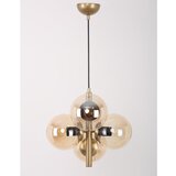 Squid Lighting viseča svetilka v zlati barvi s steklenim senčilom ø 35 cm forte | Shoptok.si