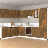 vidaXL Viseča omarica dimljeni hrast 60x31x40 cm konstruiran les Cene