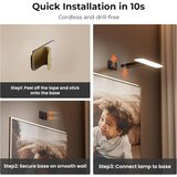 FULEN 2x LED luč za slike z daljincem črna | Shoptok.si
