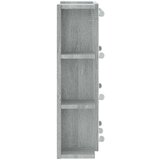 vidaXL omarica z ogledalom in led lučkami siva sonoma 70x16,5x60 cm | Shoptok.si