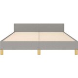  Posteljni okvir z vzglavjem svetlo siv 140x200 cm blago, (20788403) | Shoptok.si