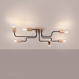 Nice Lamps Črna/v naravni barvi stropna svetilka 58x85 cm Dazzle – | Shoptok.si