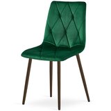 Libra stolica - zeleni baršun / noge od oraha x 1 | shoptok.hr