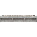  Posteljni okvir betonsko siv 140x190 cm | Shoptok.si