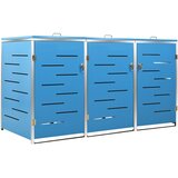  Spremište za tri kante za smeće 207 x 77,5 x 112,5 cm čelično | shoptok.hr