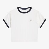 Fred Perry CROPPED RINGER T-SHIRT Bijela | shoptok.hr