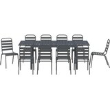  Vrtni set za objed 11 pcs Antracit Čelik s prahom | shoptok.hr