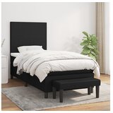 vidaXL spring krevet s madracem crni 80 x 200 cm od tkanine | shoptok.hr