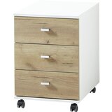 Germania 426459 Rolling Filing Cabinet "Altino" 40x48,9x56,9 cm Navarra-oak and White | Shoptok.si