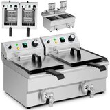 Royal Catering high-performance double fryer with two 11L chambers and 6000W power, (21740364) u