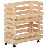 Kolica za povrće 37 x 30 x 80 cm od masivne borovine | shoptok.hr