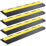 vidaXL Pohodna zaščita za kable 4 kosi 2 kanala guma 101,5 cm Cene