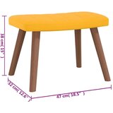  Gugalni stol s stolčkom gorčično rumen žamet, (20957573) | Shoptok.si