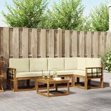  Set vanjskih sofa 6 kom. Prirodna i krem | shoptok.hr