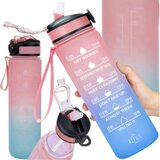  Motivacijska sportska boca za vodu sa slamčicom - 1000 ml | shoptok.hr