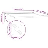 vidaXL Avtomatska Retraktibilna Tenda Krem 350x250 cm | Shoptok.si
