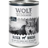 Wolf of Wilderness Varčno pakiranje Adult 24 x 400 g - NOVO: Black Rocks - koza