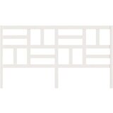  Posteljno vzglavje belo 206x4x104 cm trdna borovina, (20643588) | Shoptok.si