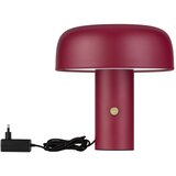 Nova Luce Bordo rdeča kovinska LED zatemnitvena namizna svetilka (višina 31 cm) Noelia – Cene