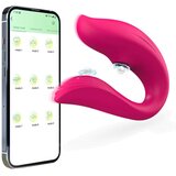 Iza Zatvorenih Vrata MZ2574 Smart Couple Vibrator za parove sa Talasima Pritiska – App Kontrola u