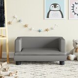  Dječja fotelja siva 60 x 40 x 30 cm od umjetne kože | shoptok.hr