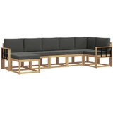 vidaXL Zunanja garnitura za sedenje 7 pcs Bela in antracit Poliester, (5000281742) | Shoptok.si