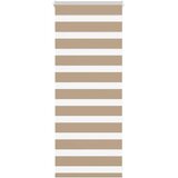 Zebra zavjesa Pješčano smeđa 55x100 cm Širina tkanine 50,9 cm Poliester | Shoptok.si