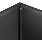  Vrtna saksija Crna 50 x 30 x 50 cm Čelična vrata - Crna 50 x 30 x 50 cm 1 | shoptok.hr