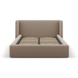 Windsor & Co Sofas Svetlo rjava oblazinjena zakonska postelja s prostorom za shranjevanje z letvenim dnom 200x200 cm Jason – | Shoptok.si